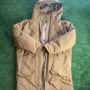 Nike Sportswear Tech Pack Down Fill Jacket Parka Brown/Tan Mens Small S Winter